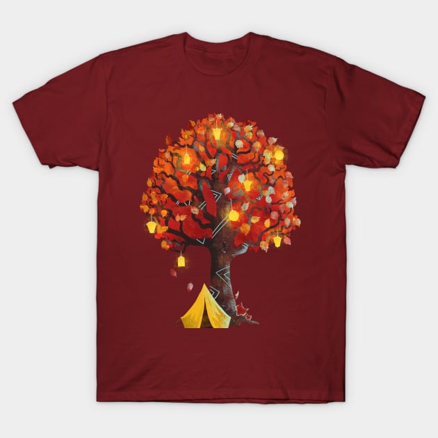 Camping T-Shirt by beesants